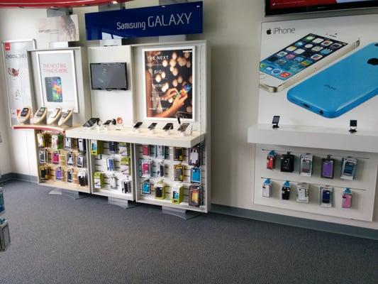 All the latest phones on display!