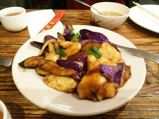 魚片茄子 (Fish with eggplant)