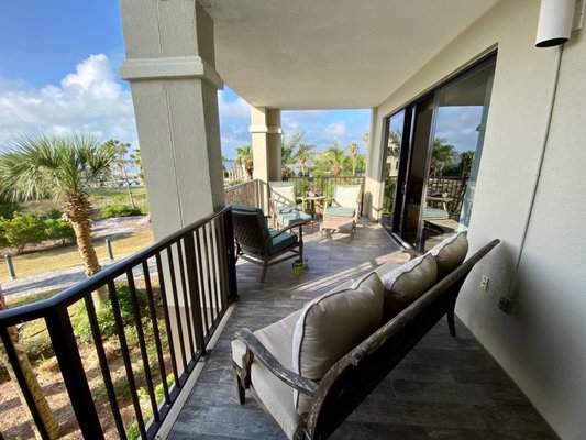 Porch of condo