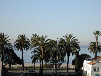 View onto the beach