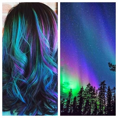 Inspired by the Northern lights by stylist Liz H.