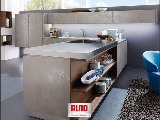 AlnoCera Kitchen made with ceramic front. www.alno-usa.com