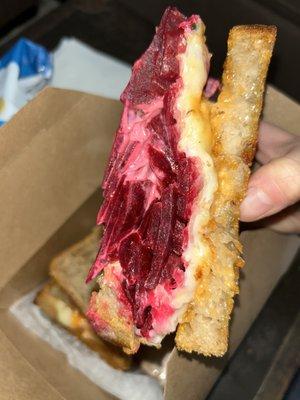 Beet Reuben on Sourdough