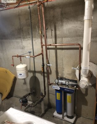 Whole house water filter system