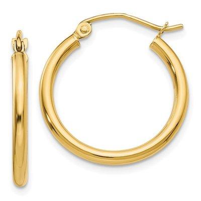 Yellow Gold Hoops