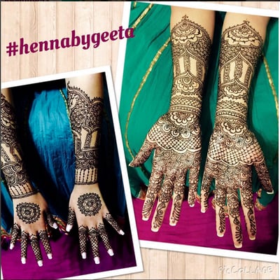 Detailed bridal Henna