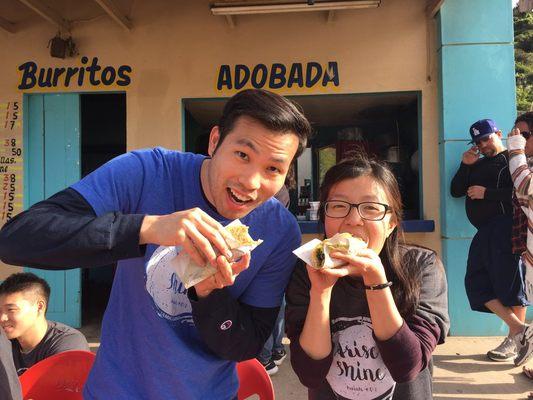 Enjoying tacos during March's mission trip to La Misión, Baja Mexico.