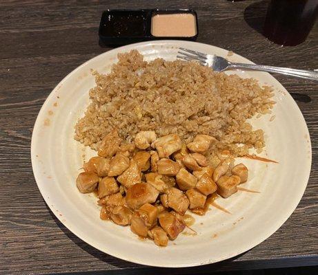 Teriyaki chicken and double fried rice