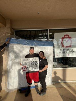 Congratulations on your brand new mattress set! Thanks for supporting my small local business! I know you'll sleep great!