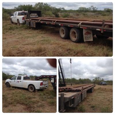 Hauled 40 joints for Lonestar Resources today. Loaded and ready to roll.