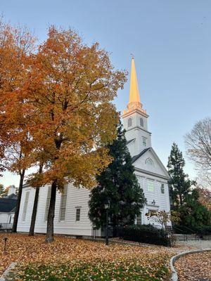 Stanwich Church in the fall-Greenwich