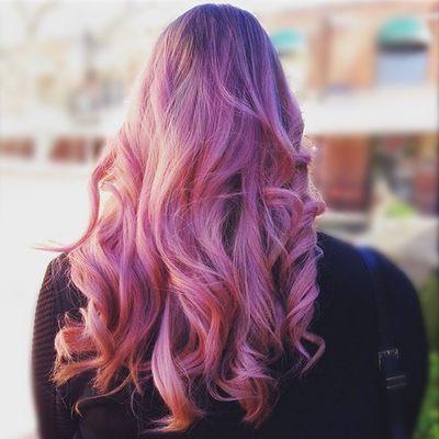 Pastel Pink Hair Painting with Root Shadow effect