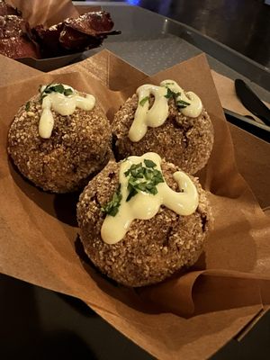 Gluten free mushroom arancini