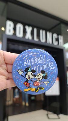 Mickey & Minnie Birthday Button  11-18-2021