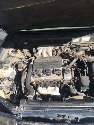 Engine clean before