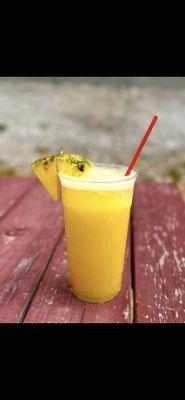 Pineapple drink, freshly prepared