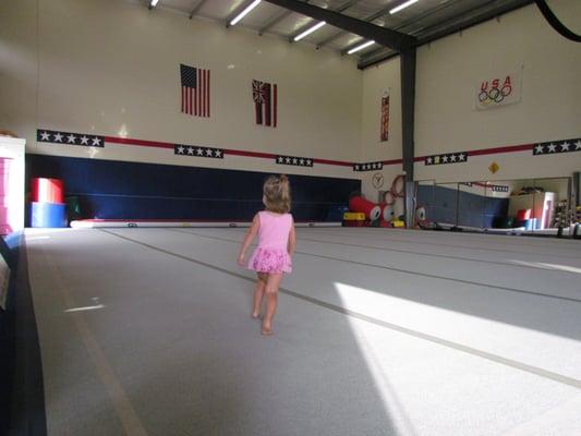 Big gymnastics room