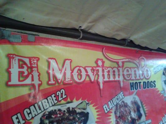 El Movimiento Hot Dogs with over a dozen different hot dogs!