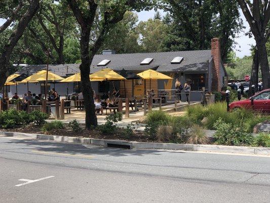 Monday, June 24, 2019: Fiesta Lane tenant Coffee Shop at the corner of Lafayette Cir. and Fiesta Ln.