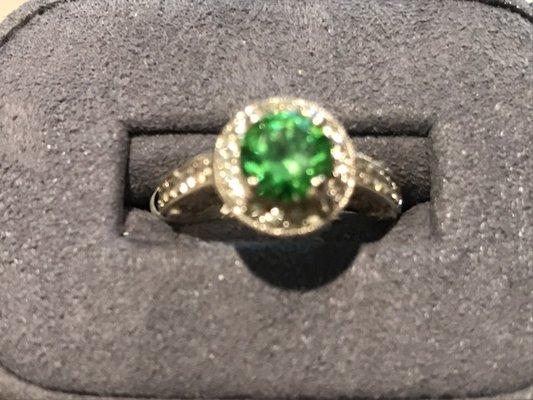 Russian Demantoid Green Garnet