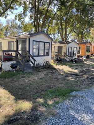 Abandoned tiny homes.