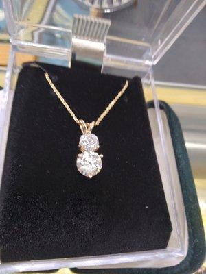 Custom designed diamond pendant.  Customer had request that they lay low and these where his diamonds.  This pendant turned out great.