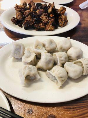 Pork and chive dumplings