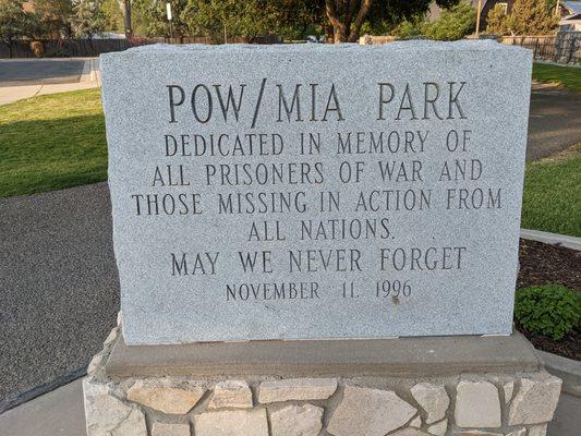 MIA / POW Park, Roswell