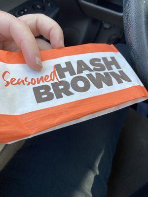 Free hash browns with the purchase of a hot food item on weekends? Yes please!