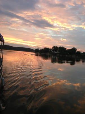 Sunset at pirates cove