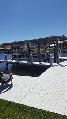 Renovated boat dock