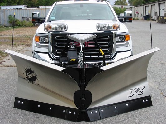 fisher "V" plow installation