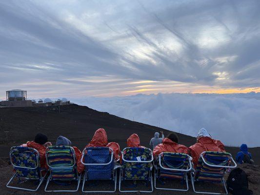 Haleakala Sunset hosted by Willie; complete with Wine and yummy snacks.