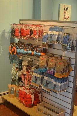 We also have a great selection of dog toys and chew toys!