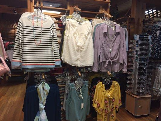 Just a small sampling of some of the ladies clothes.  They carry brands like Spartina and Mudd Pie.