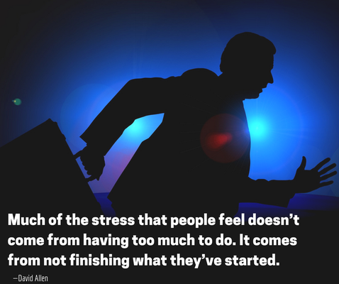 #CleanYourPlates Much of the #stress that people feel doesn't come from having too much to do...