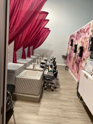 This is the private Pedicure room is so cute .I absolutely love my nails !