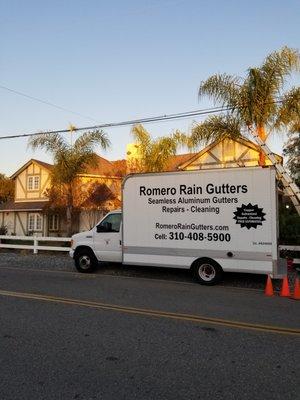 6" k style gutters just finished installation of city of Anaheim ca