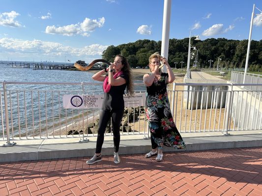 Shofar blowing at Garvie's Point