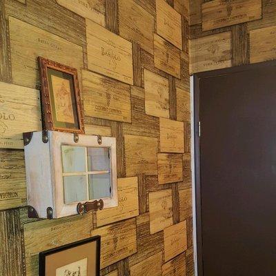 Randolph Faux Wood Crates Installed In Bathroom