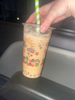 chai milk tea, with pearls