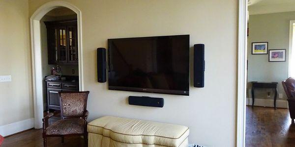 TV and stereo mounting