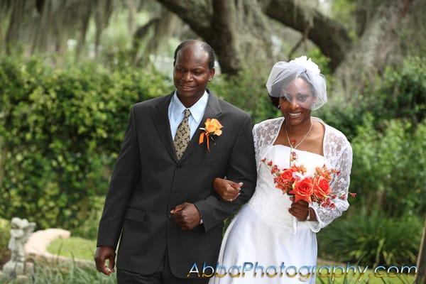 Wedding ceremony photos at The Secret Garden