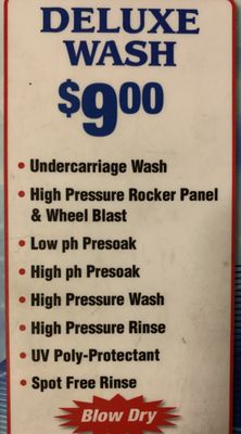 $9 Car Wash Options