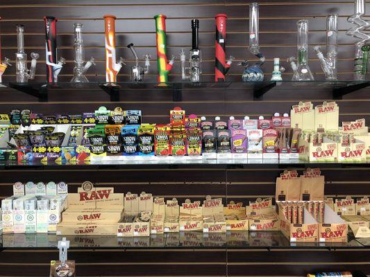 Rolling Papers, Cigarillos, Glass Pipes, RAW, Element Papers, and More