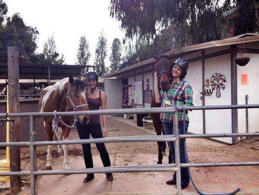 I brought my best friend here to have a 1 hour lesson for her birthday. Ended up being a great day of hanging on the ranch.