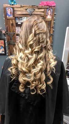 Long, blonde balayage with the Kevin Murphy Experience!