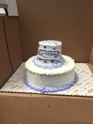 Never order you cake here. $60 for this hideous mess not the right color, not the right kind of cake whatsoever.