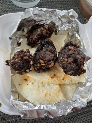 Morcilla con Arepa