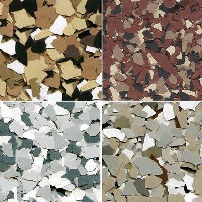 Evolution System chip samples of decorative polymer coating finishes offered by Seal Once KC...